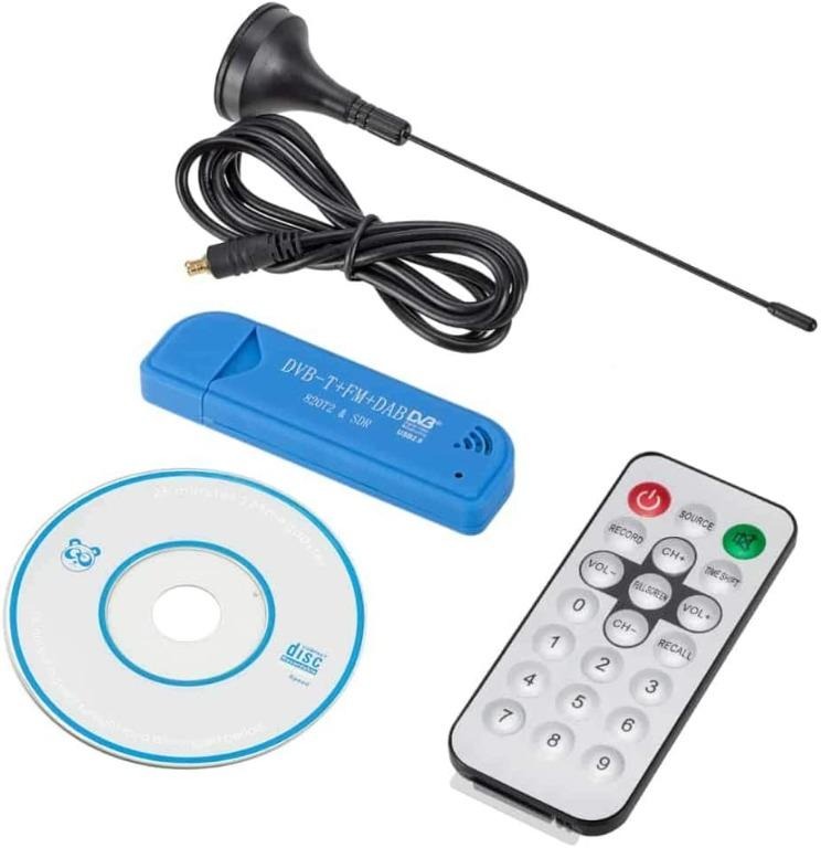 SJ003 Digital TV Receiver Stick USB Dongle DVB-T FM Radio DAB SDR 820T2 Remote  Control, TV  Home Appliances, TV  Entertainment, Entertainment Systems   Smart Home Devices on Carousell