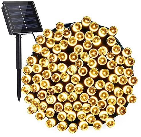 Lawn Garden Patio Party and Holiday Decorations Home Porch 72ft 8 Modes 200 LED Solar Fairy Lights Decorative Lighting for Wedding Warm White Qedertek 2 Pack Solar String Lights