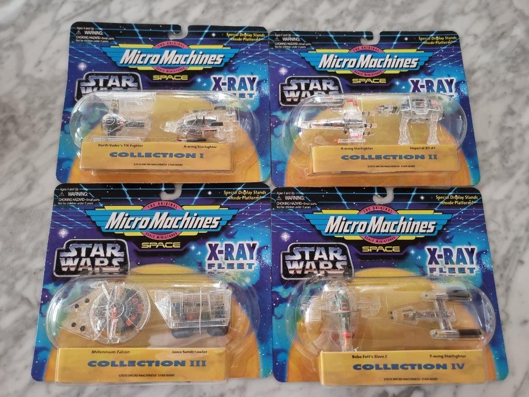 X-RAY FLEET COLLECTION SERIES 1,2,3 & 4 MADE BY GALOOB IN 1995 STAR WARS 