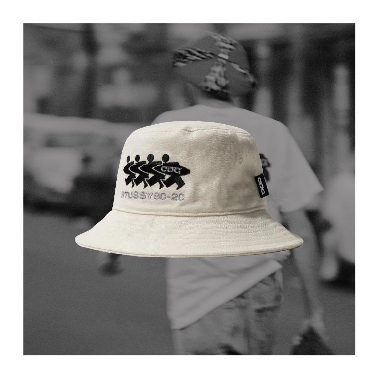 Stussy / CDG Canvas Bucket Hat, Men's Fashion, Watches