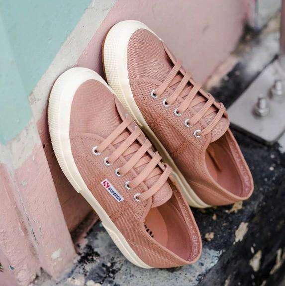 Superga 2750 microglitter stripe rose mahogany sales