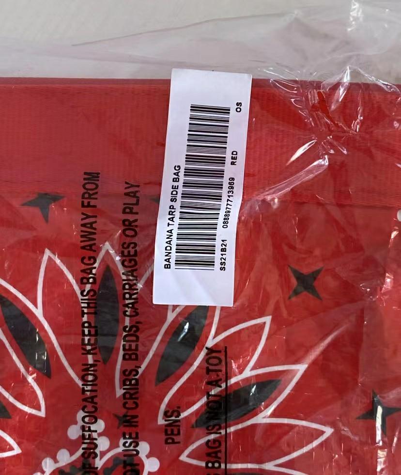Buy Supreme Bandana Tarp Side Bag 'Red' - SS21B21 RED