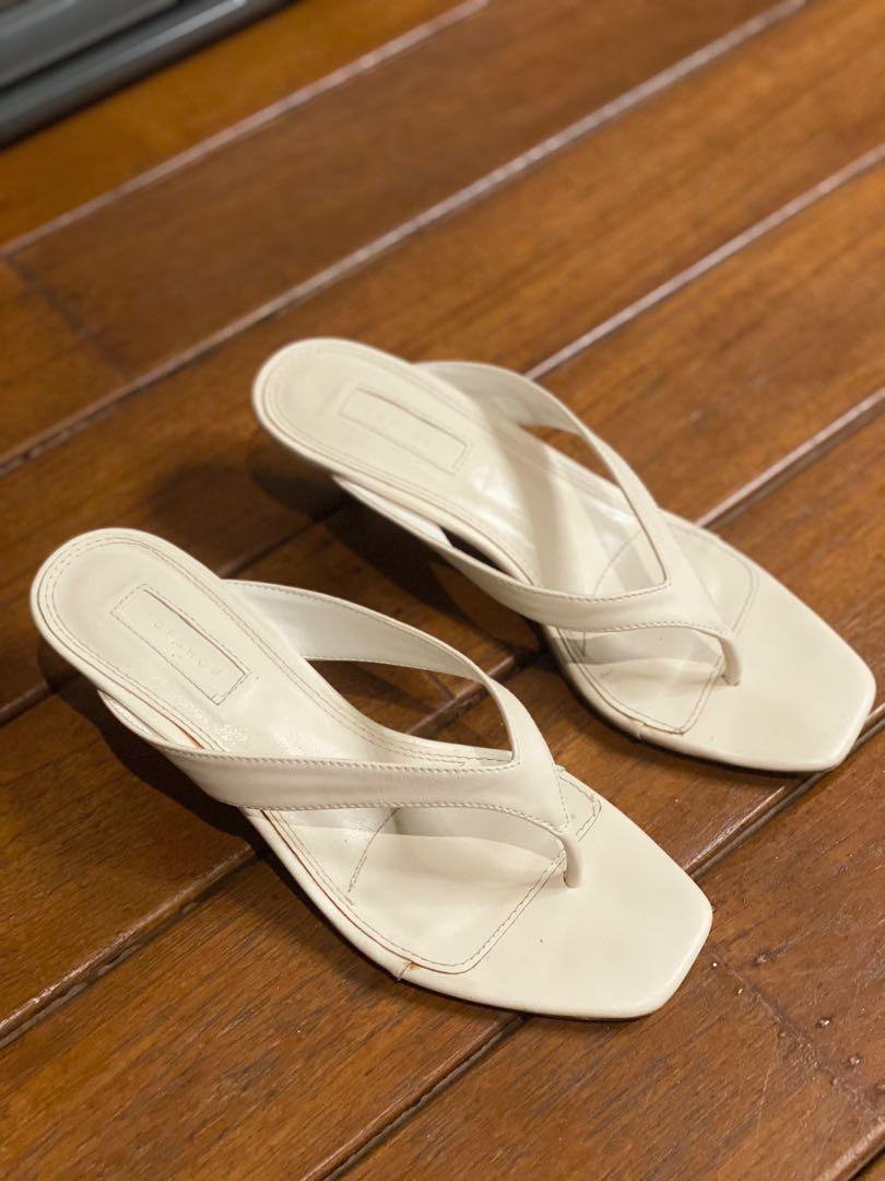 Topshop cream sandals best sale