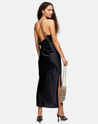 Topshop satin maxi dress on sale