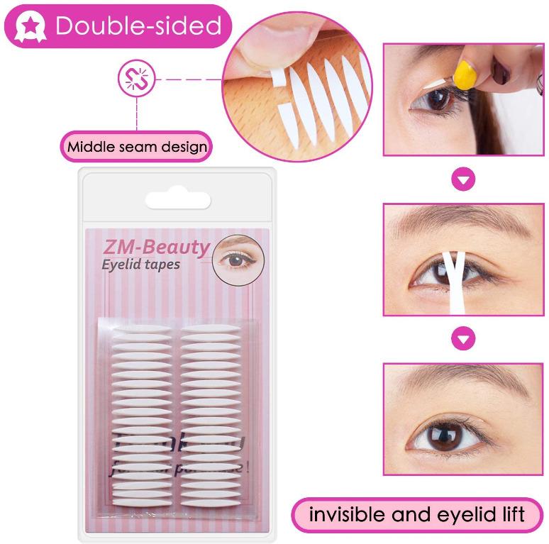 Both Sides Sticky Ultra Invisible Fiber Double Side Eyelid Tapes