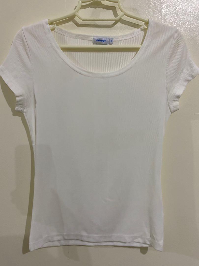 Valleygirl White Shirt, Women's Fashion, Tops, Shirts on Carousell