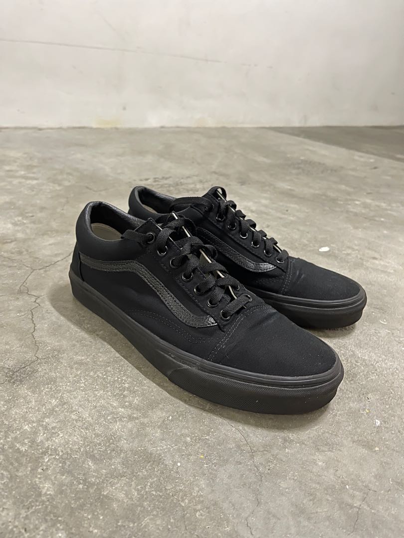 Vans Old Skool Full Black, Men's Fashion, Footwear, Sneakers on Carousell