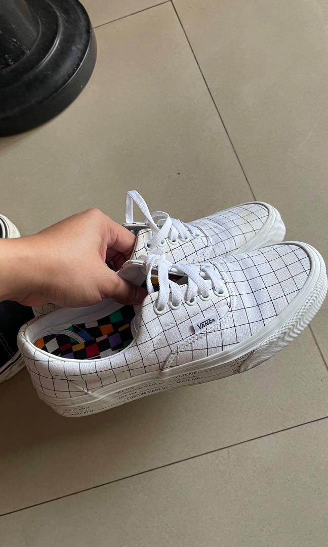 White checkered clearance shoes