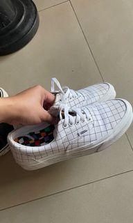 2 Vans shoes (slip on and white checkered)