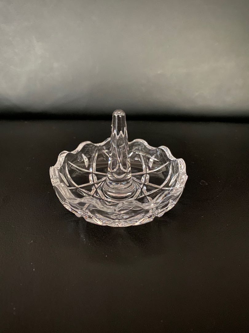 Vintage glass store ring holder