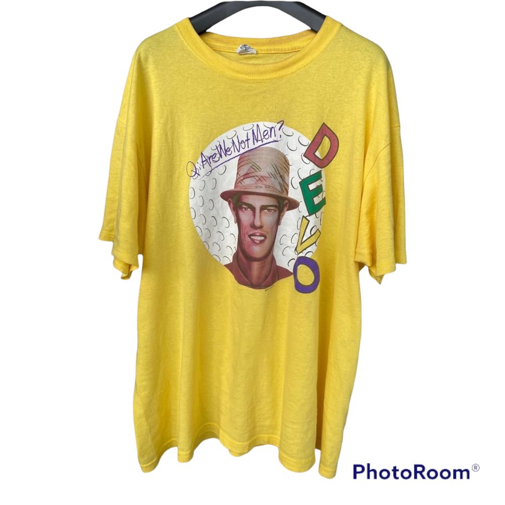 VINTAGE DEVO T SHIRT ARE WE NOT HUMAN 