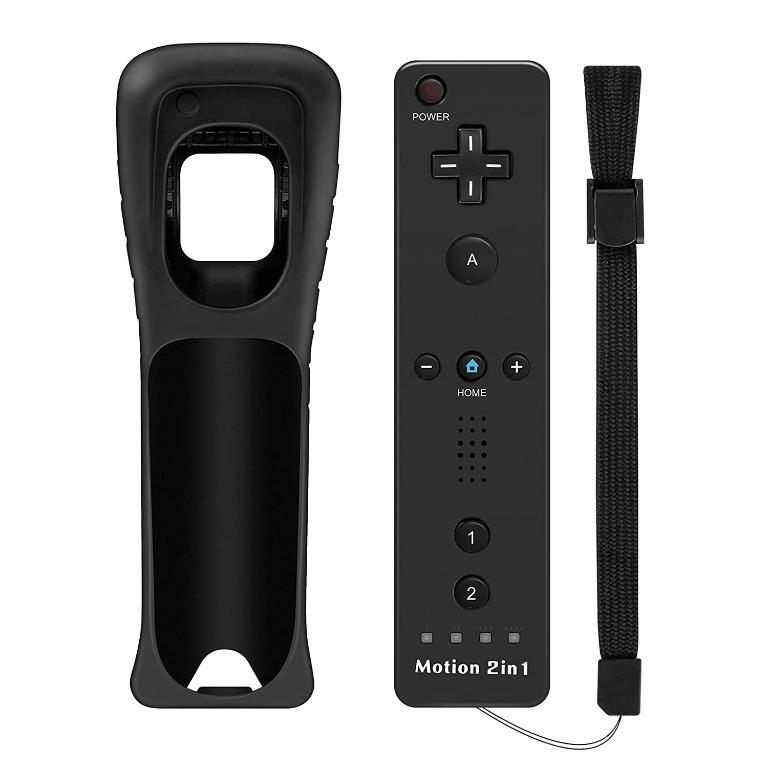 Wii Controller, 2 in 1 Wii Remote Controller with Motion Plus for