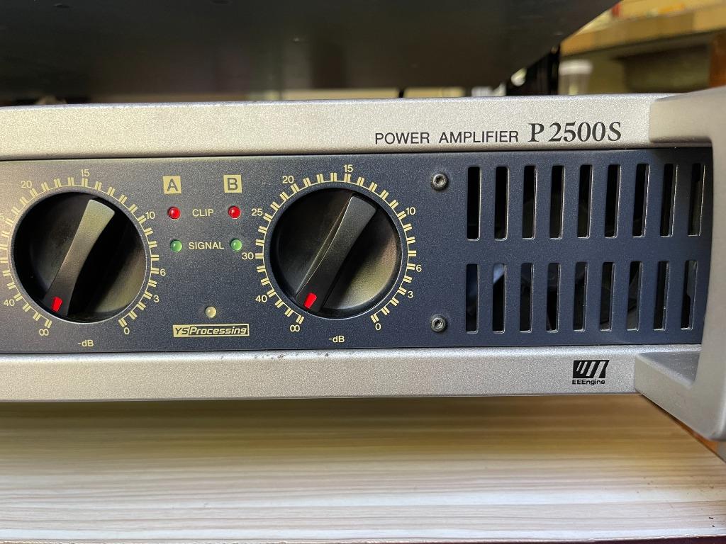 Yamaha P2500S - Two-Channel Power Amplifier - Original (Category: Soundbars, Speakers & Amplifiers) located in Tarlac. Submitted by bsundae (Listing ID 1150490897, Image 2). Description: Yamaha P2500S - Two-Channel Power Amplifier *** with original packaging/box *** Made in Indonesia *** 220V Product highlights: 2-channel Pro Audio amplifier - power output at 20-20,000 Hz: 250 watts RMS per channel at 8 ohms 310 watts RMS per channel at 4 ohms 62