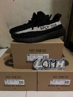 yeezy white core black