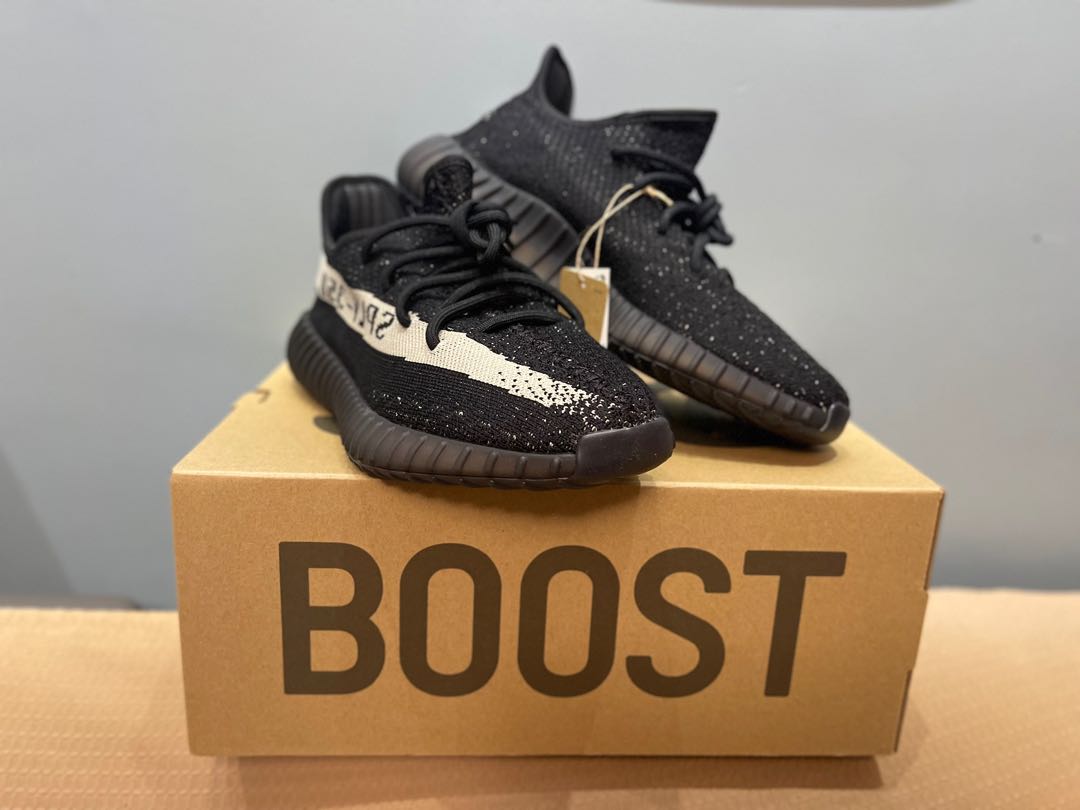 yeezy white core black