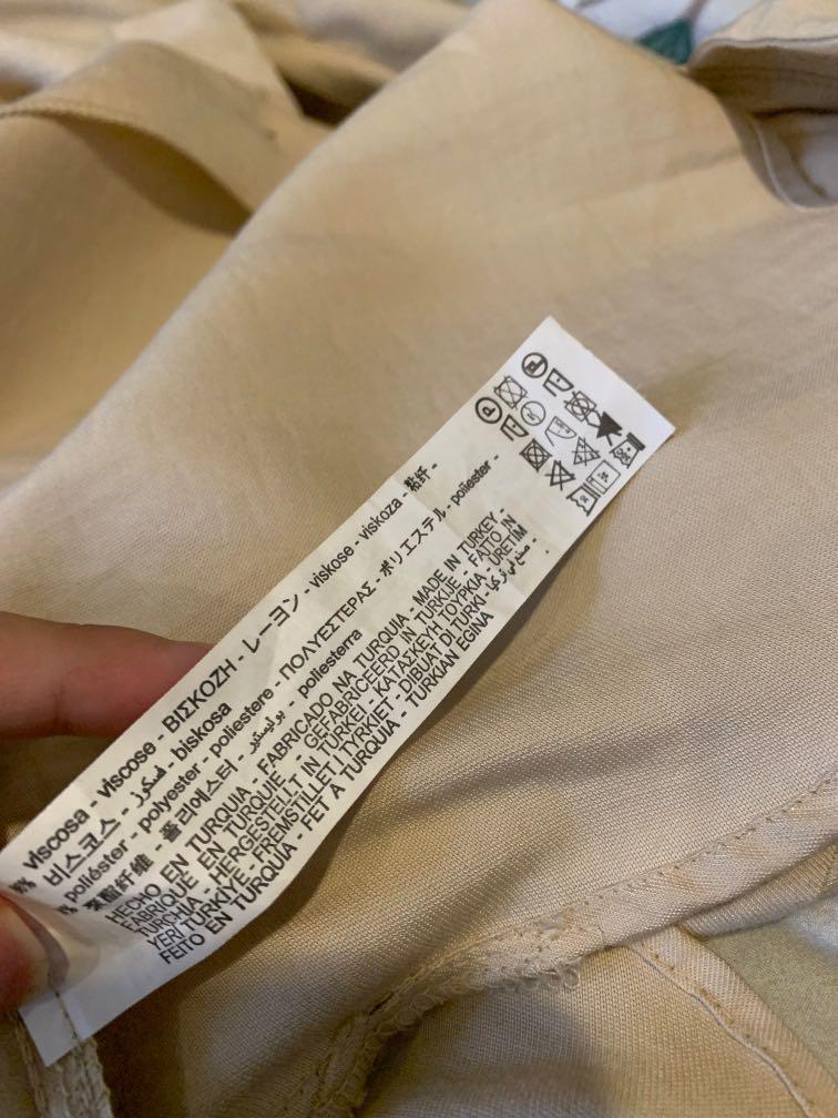 Zara Shirt in Camel with Ball Buttons 
