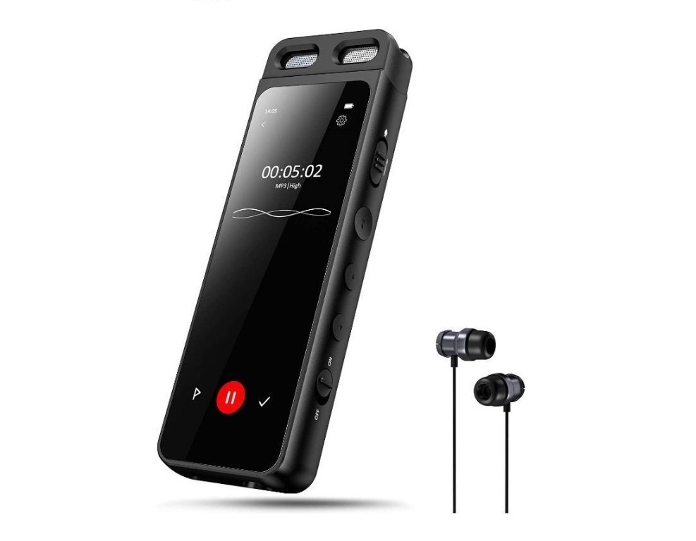 13234) Gueray Dictaphone Voice Recorder with MP3 Player Bluetooth 5.0 & 3.1 inches Touch Screen