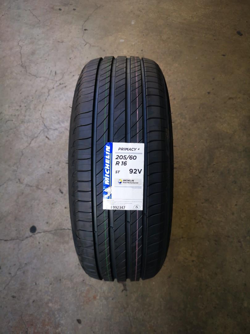205/60/16 Michelin Primacy 4, Car Accessories, Tyres & Rims on Carousell
