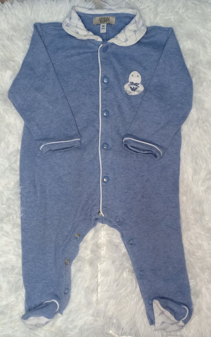 Armani clearance baby sleepsuit