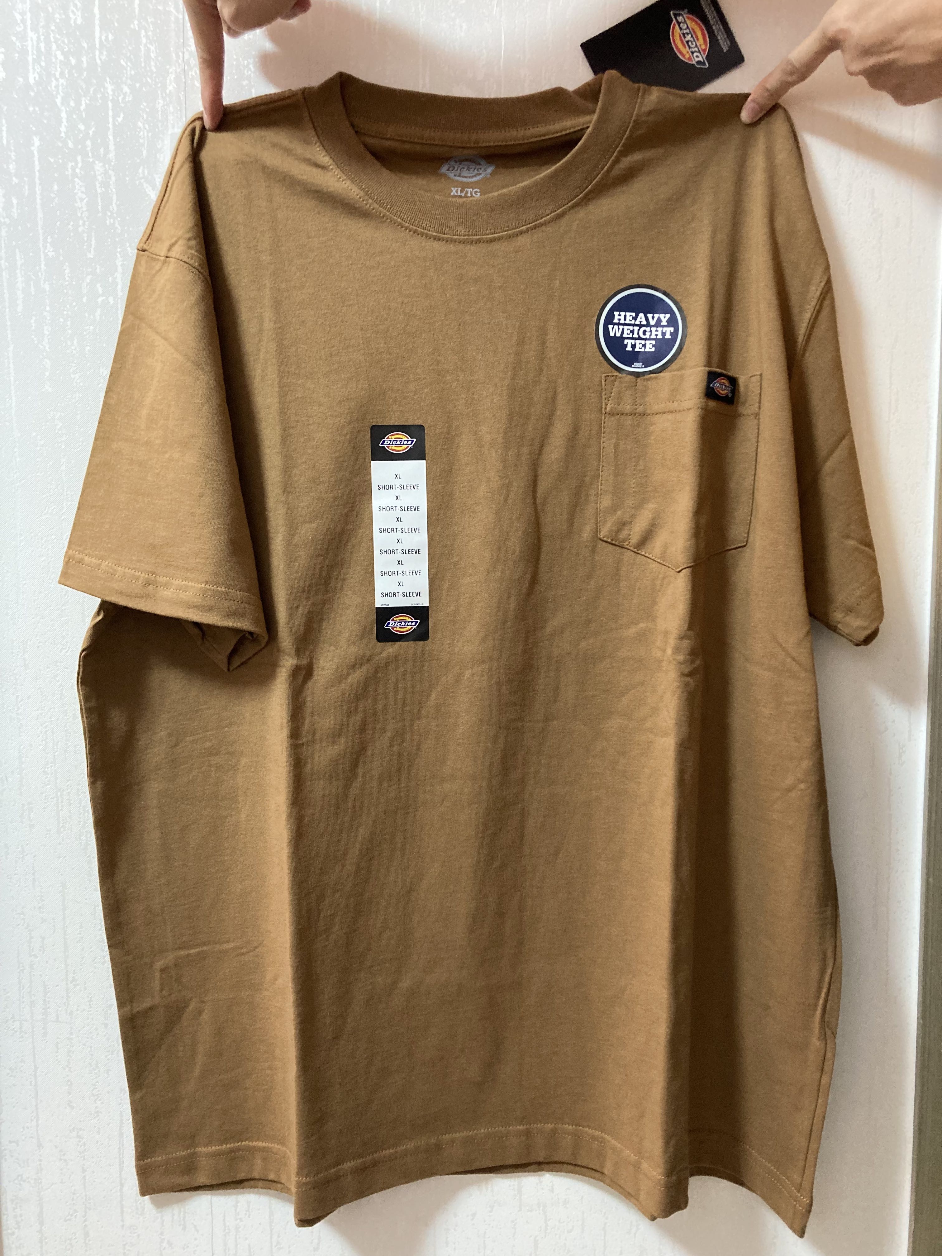 全新Dickies XL Heavyweight crew tee 淨 