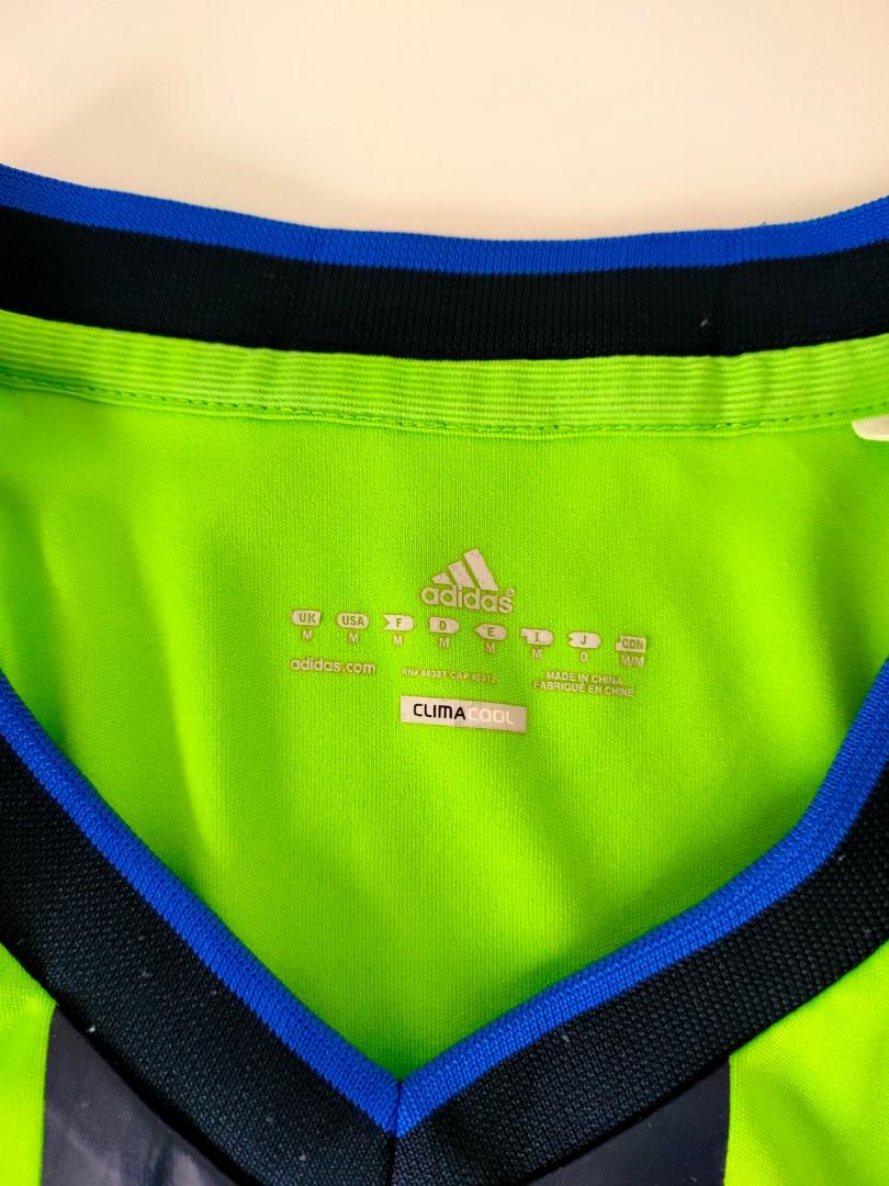 ADIDAS CHELSEA NEON JERSEY, Men's Fashion, Clothes, Tops on Carousell