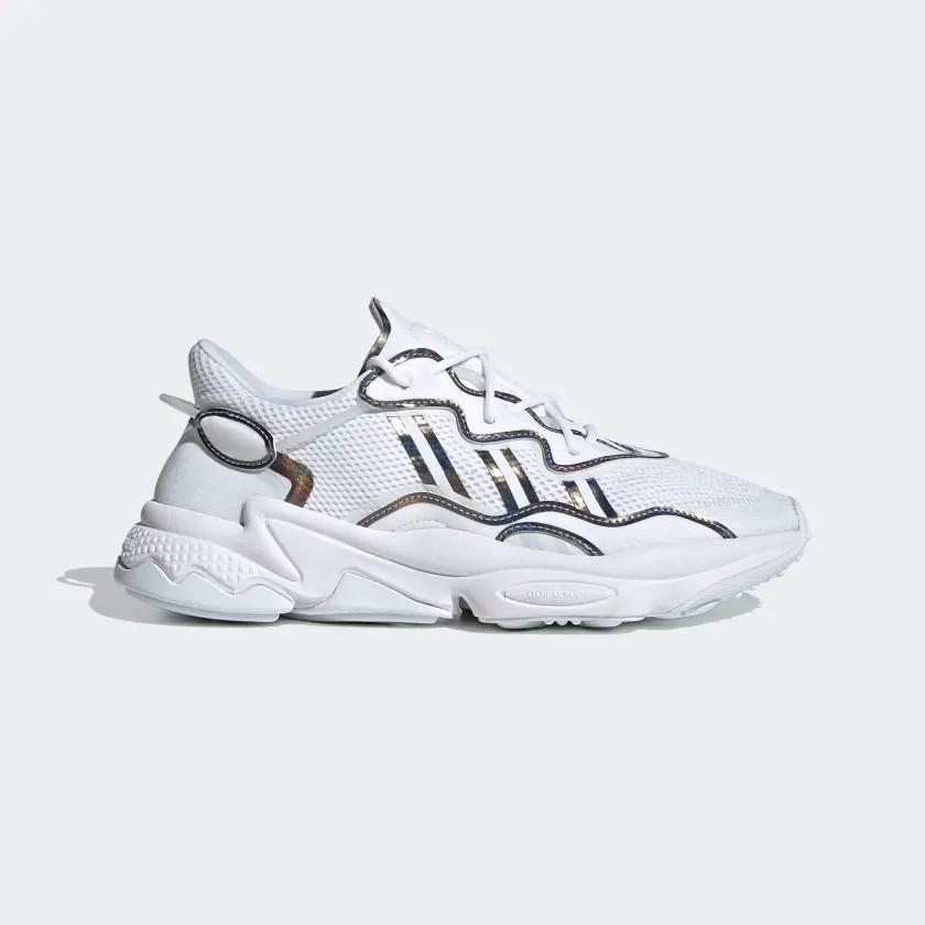 Iridescent hot sale white adidas