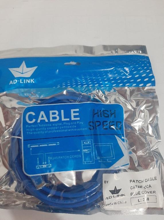 AD-Link Cat6 Ethernet Lan Cable / Internet cable / Patch Cord for sale (Category: Cables & Adaptors) located in Pasig City. Submitted by fjEgangan (Listing ID 1150706282, Image 3). Description: Brandnew Cat6 Lan Ethernet Cable ready to use.. Price starts @ 65.00 ⭐ Brandnew ⭐ 7days replacement if defective without physical damage ⭐ 1year warranty ⭐ Factory machine crimp highspeed ⭐ Tested before shipping or pick up Also available in white and Grey