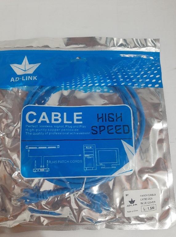 AD-Link Cat6 Ethernet Lan Cable / Internet cable / Patch Cord for sale (Category: Cables & Adaptors) located in Pasig City. Submitted by fjEgangan (Listing ID 1150706282, Image 2). Description: Brandnew Cat6 Lan Ethernet Cable ready to use.. Price starts @ 65.00 ⭐ Brandnew ⭐ 7days replacement if defective without physical damage ⭐ 1year warranty ⭐ Factory machine crimp highspeed ⭐ Tested before shipping or pick up Also available in white and Grey