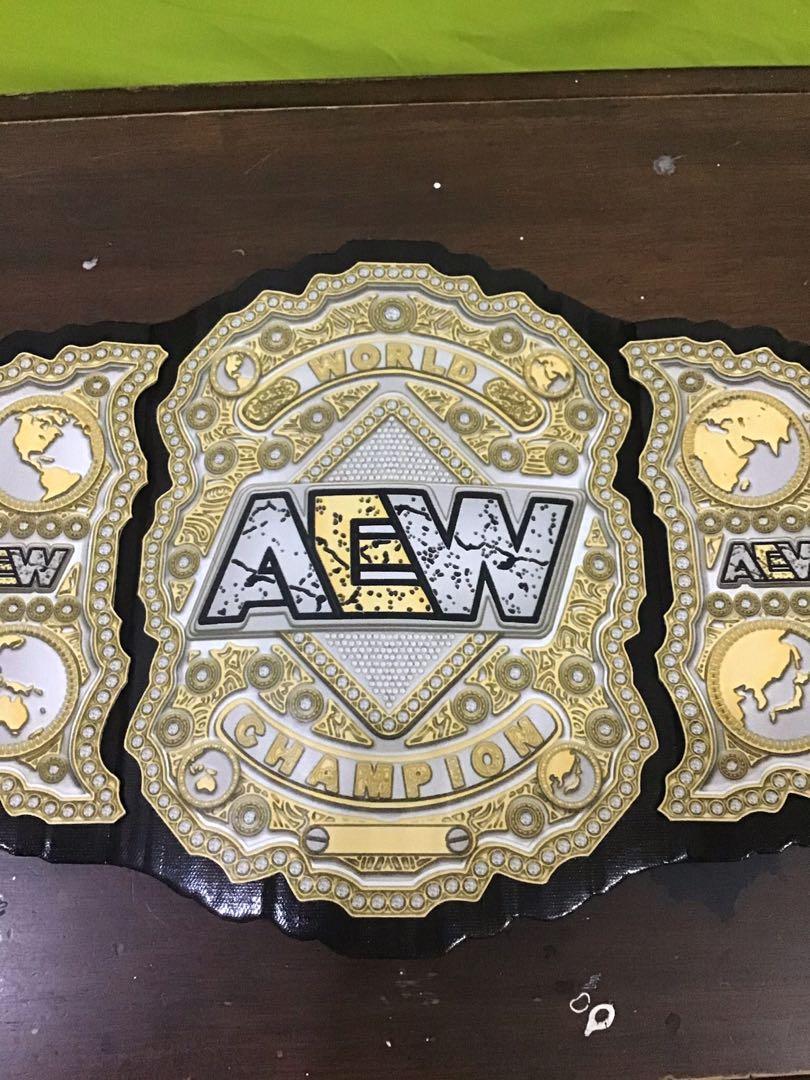 AEW Handmade Cardboard Championship Title Belt WWE UFC WCW, Hobbies ...
