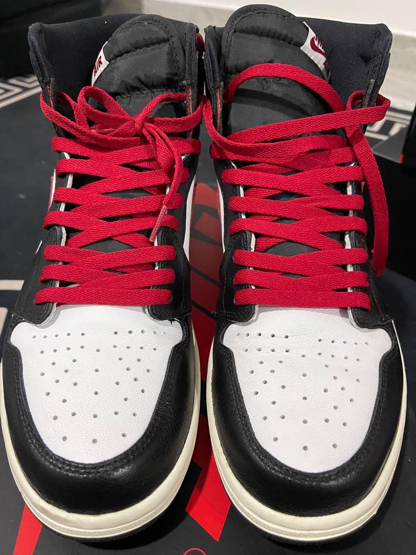 Air Jordan 1 Retro High OG Black Gym Red White Sail Men s Fashion