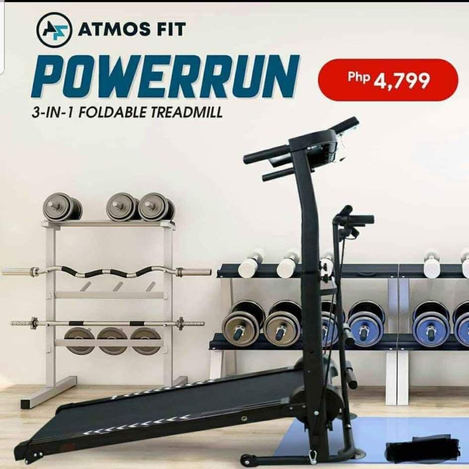 Atmos Fit Powerrun 3 in 1 Foldable Treadmill