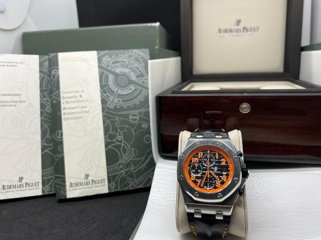Audemars Piguet Royal Oak Offshore AP Volcano 26170 26170ST.OO.D101CR.01 Cheapest (Category: Watches) located in Singapore. Submitted by CelestialTime (Listing ID 1150817822, Image 2). Description: 95% Condition ! GOOD DEAL ! Date 2010 Audemars Piguet Fullset Royal Oak Offshore 42mm AP Volcano 26170ST.OO.D101CR.01 Good mechanism running and good condition. Comes with original AP Strap. GOOD CONDITION ! What you see in the picture is what you get.