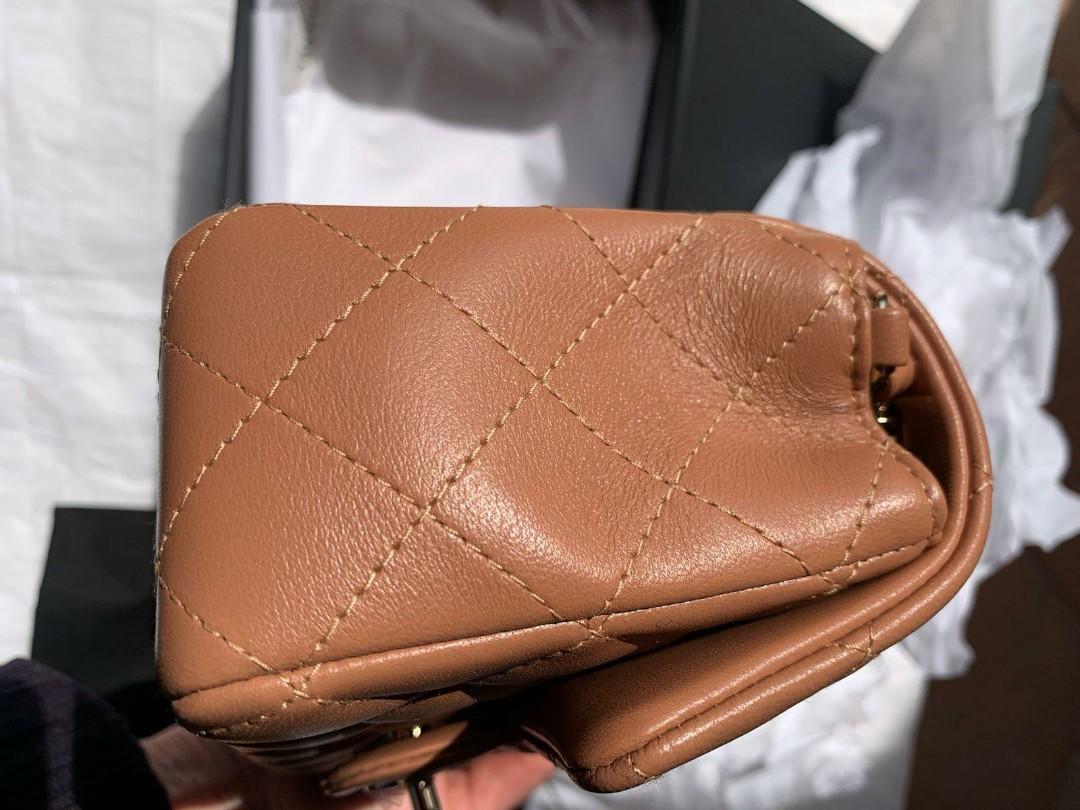 Sold  Authentic Chanel Caramel Mini Rectangular 22S (not 22P), Luxury,  Bags & Wallets on Carousell