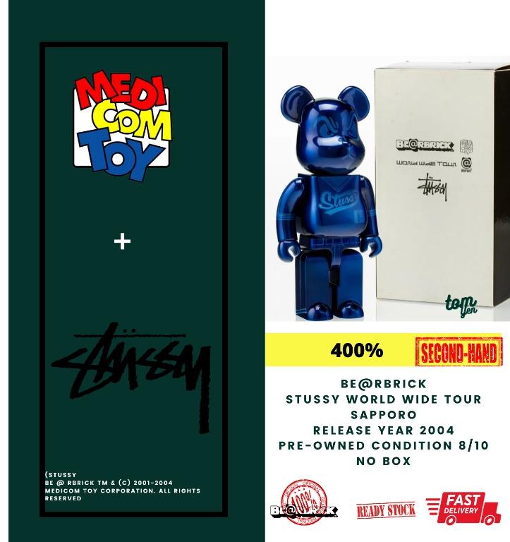 Ready Stock & Pre Owned) Bearbrick BE@RBRICK STUSSY WORLD WIDE