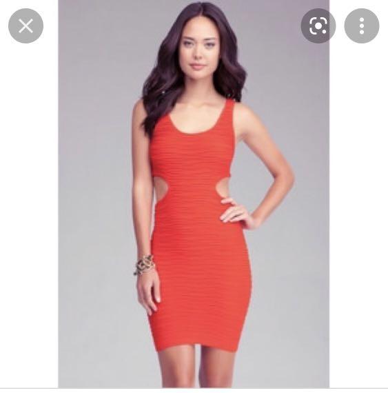 Bebe red Stretch Dress, Women's Fashion, Dresses u0026 Sets, Dresses on  Carousell