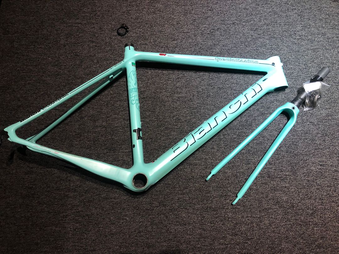 Bianchi Specialissima Frame Used 50cm Celeste