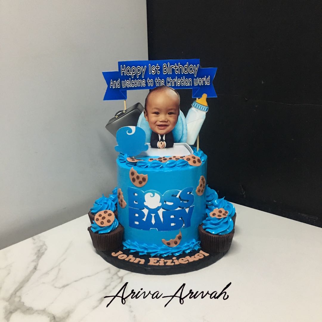 Shop for Fresh 3rd Birthday Baby Boss Theme cake online - Valsad