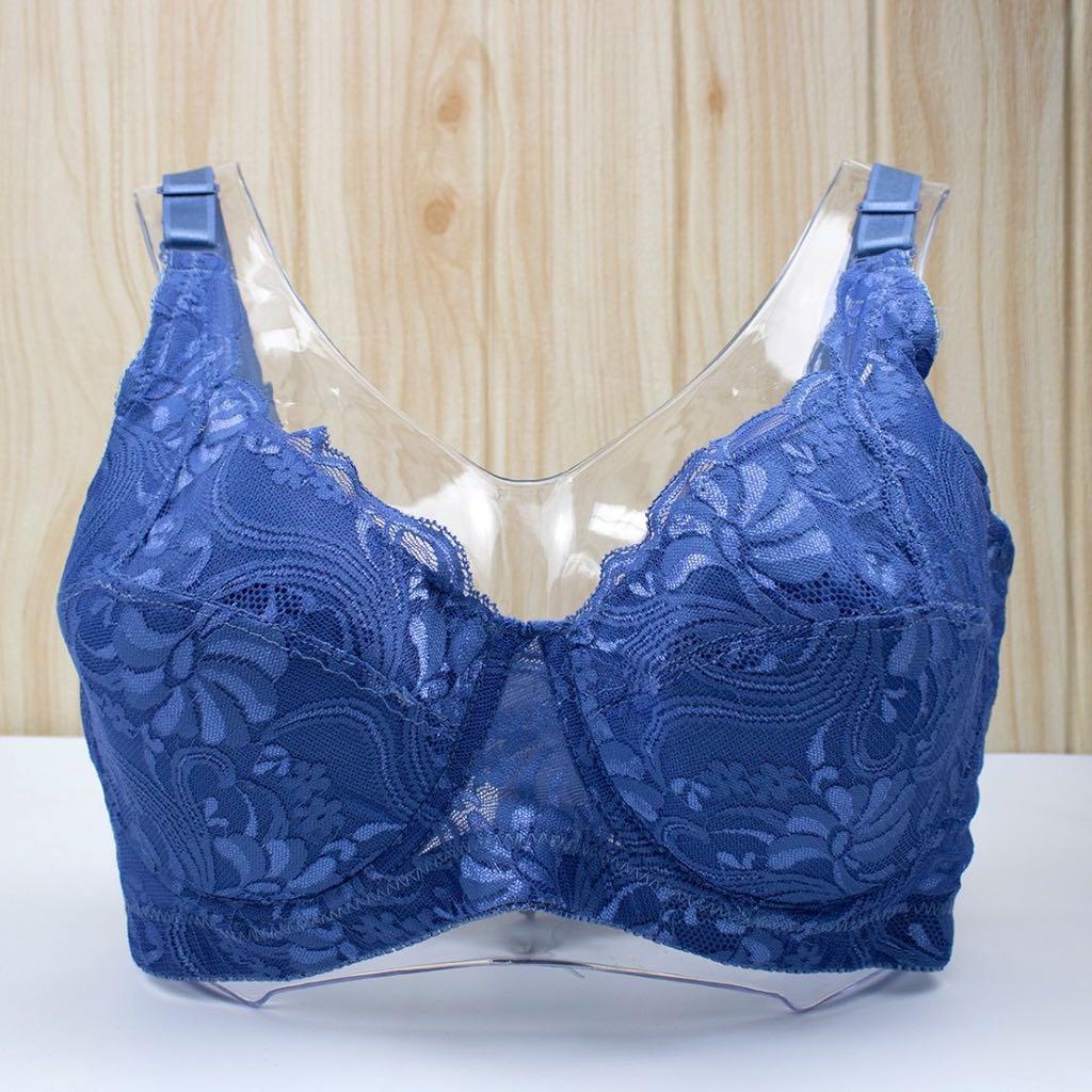 Ready Stock】 Women Bra 46/105 D cup Bra Full Cup Wired Underwear Thin Cup  Push up