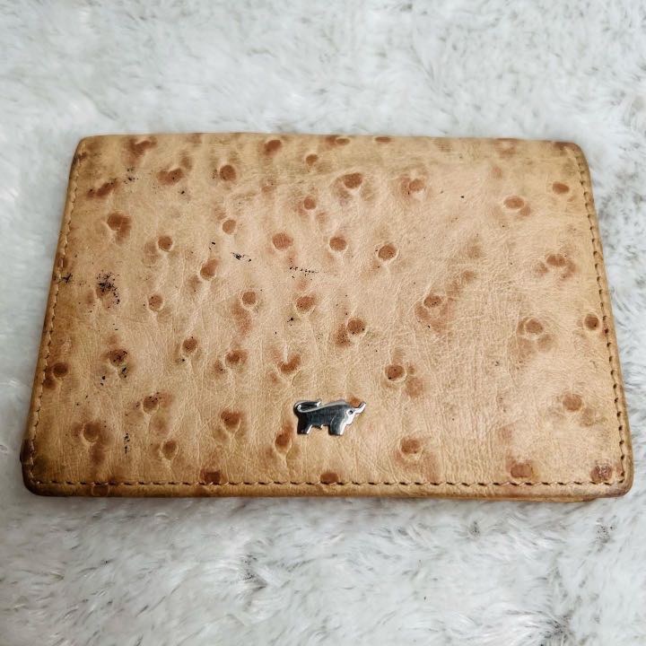 BRAUN BUFFEL 1887 Germany Wallet Card Leather Unisex Preloved Size