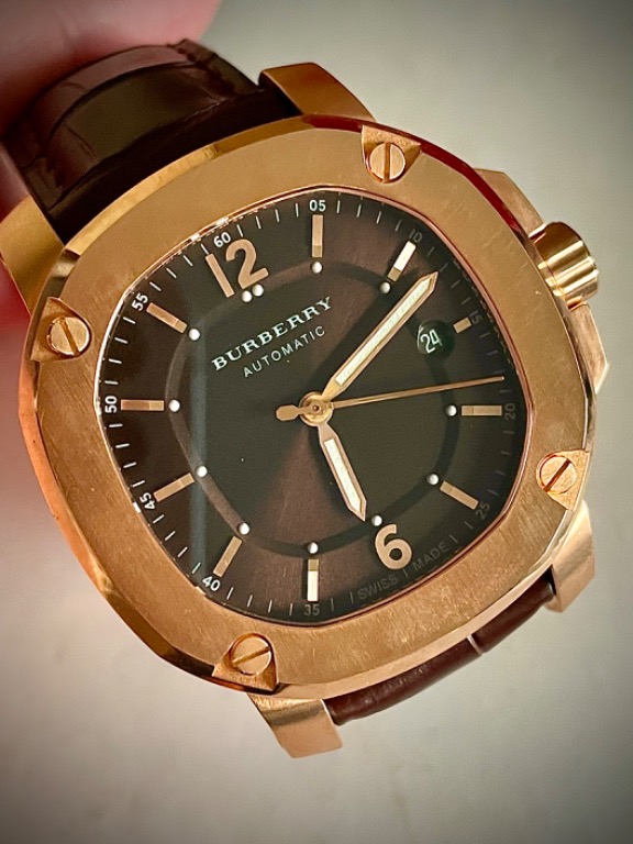 Burberry Automatic Rose Gold Nautilus Aquanaut Patek style