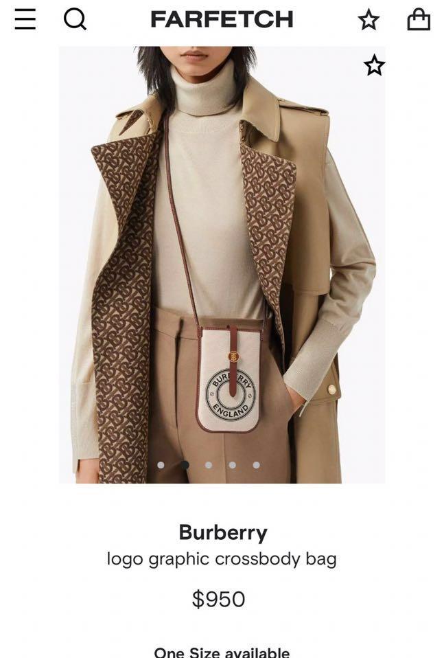 Burberry logo 2025 graphic crossbody bag