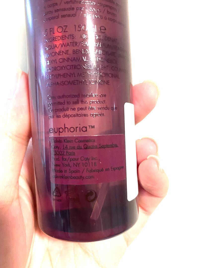 Calvin Klein Euphoria Body Mist 150ml, Beauty & Personal Care, Fragrance & Deodorants on Carousell