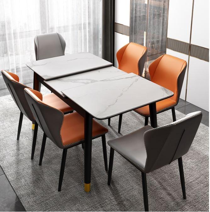 Camila Extendable Sintered Stone Dining Table, Furniture & Home Living