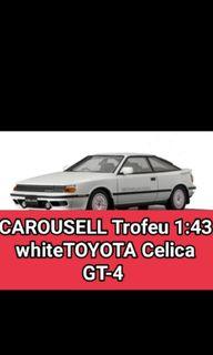 ©️CAROUSELL Trofeu 1:43 1984 whiteTOYOTA Celica GT4 diecast car Wed MARCH 23,2022