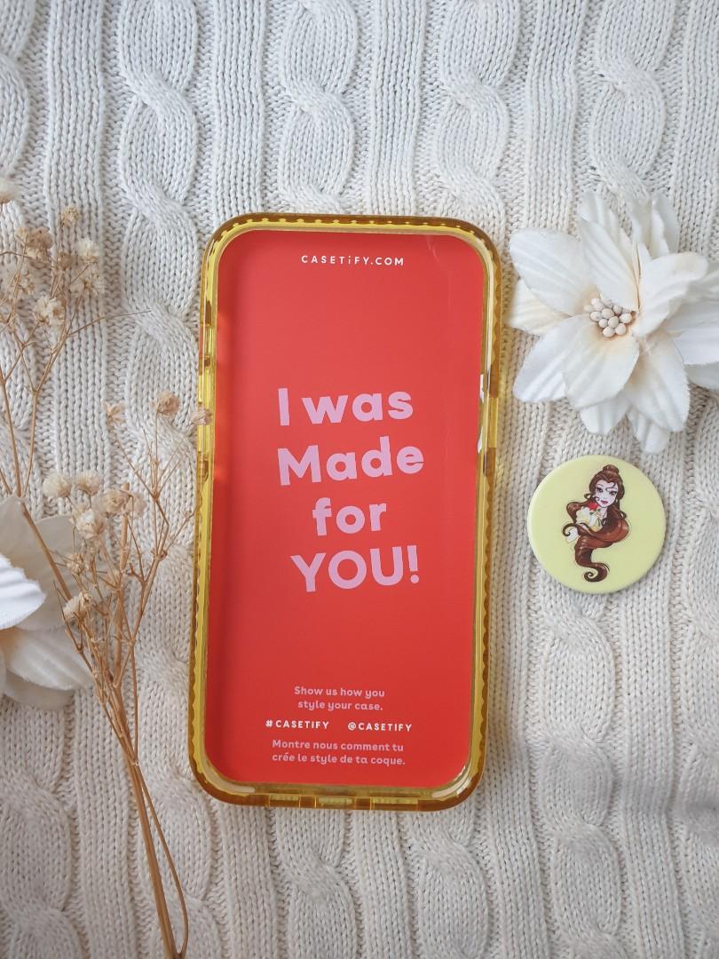 Casetify × Disney Original Case (Belle) with disney poptop(Belle) For (Iphone 12 pro max