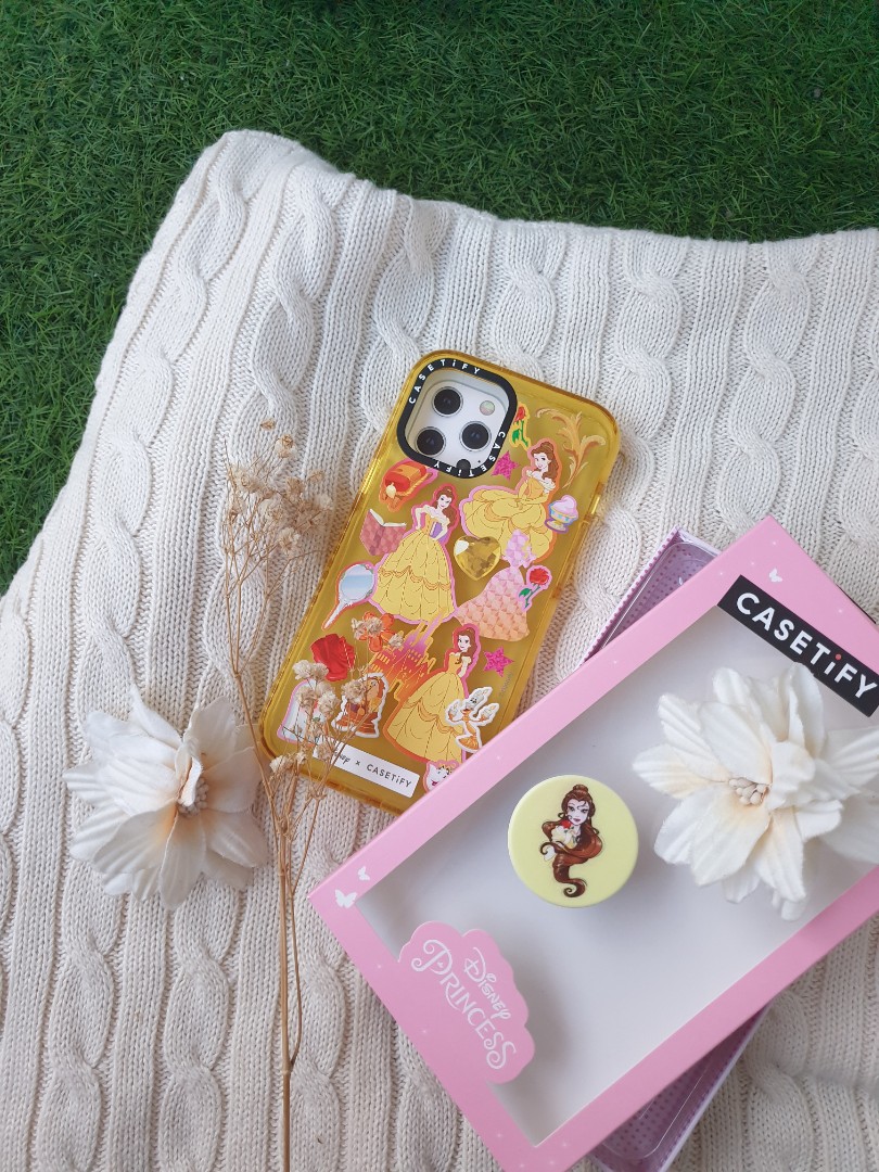 Casetify × Disney Original Case (Belle) with disney poptop(Belle) For (Iphone 12 pro max