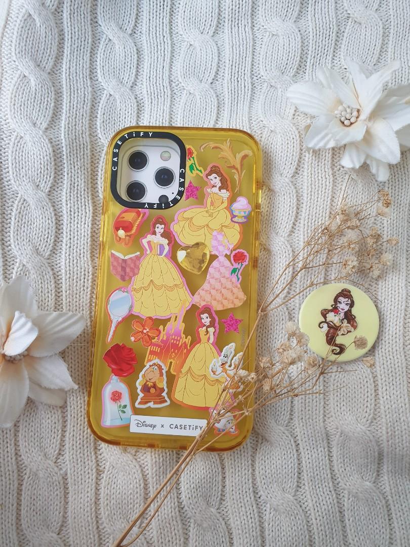 Casetify × Disney Original Case (Belle) with disney poptop(Belle) For (Iphone 12 pro max