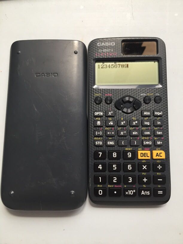 Casio fx85gtx 2 way power scientific calculator japan surplus, Hobbies & Toys, Stationary