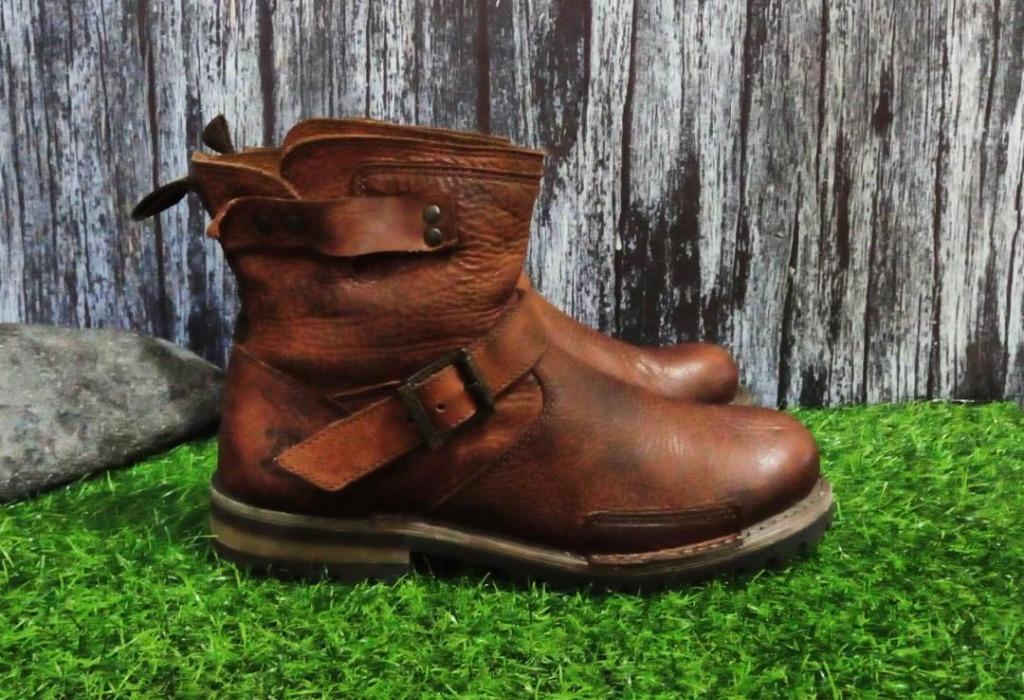 CATERPILLAR Boots P714248 Vern Brown Leather 6 Inch Size 42