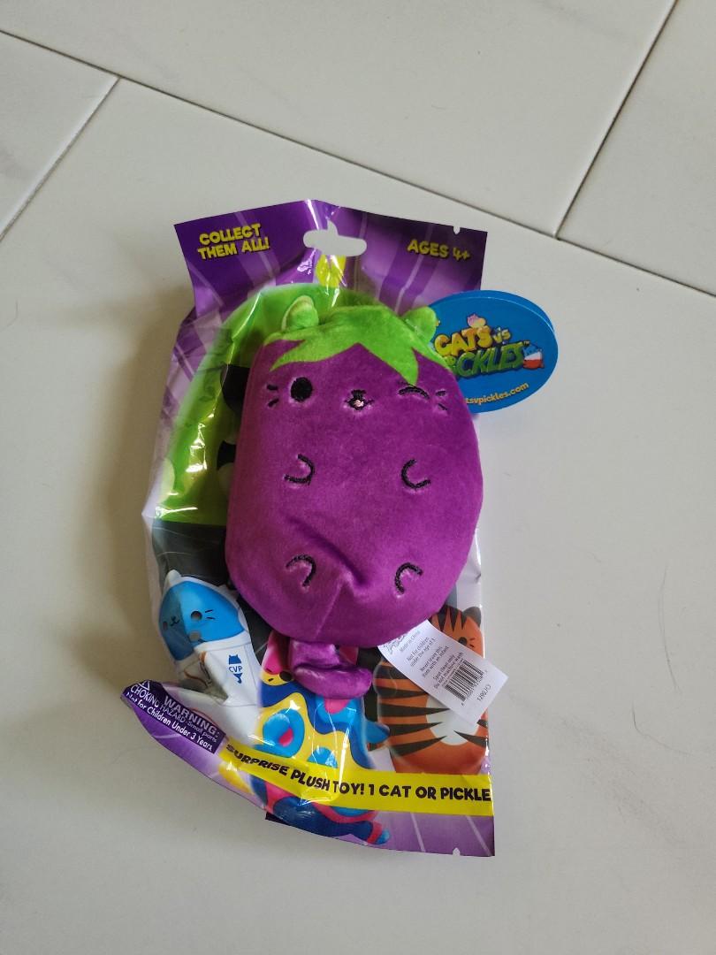 Cats vs Pickles Eggplant Cat, Hobbies & Toys, Toys & Games on Carousell
